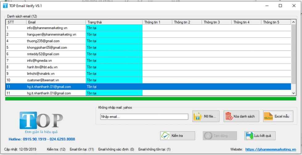 Cách sử dụng top email verify
