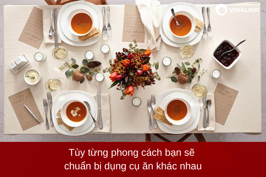 Cách đặt bàn theo phong cách Châu Âu