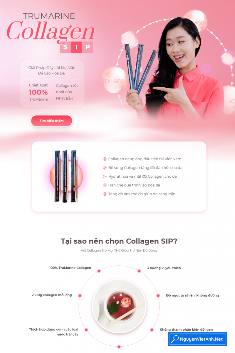 Landing page mỹ phẩm