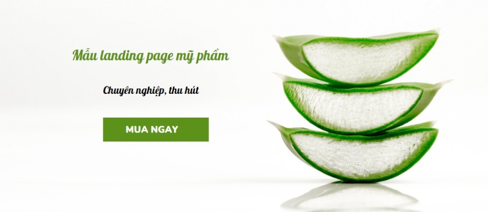 Mẫu landing page mỹ phẩm đẹp 3