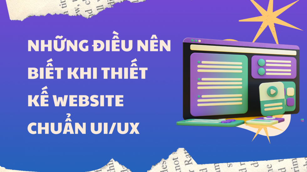 Những điều cần biết khi thiết kế website UI UX