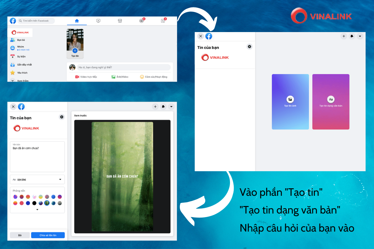 Cách trả lời câu hỏi trên story facebook