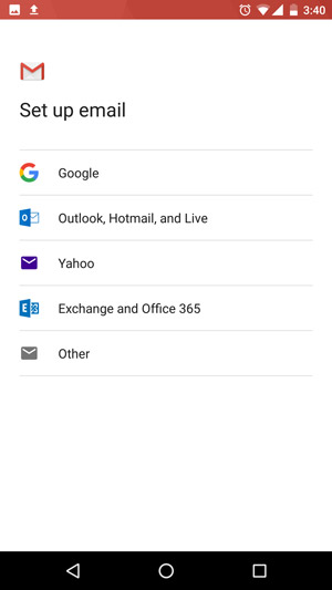 Cài đặt email trên Android