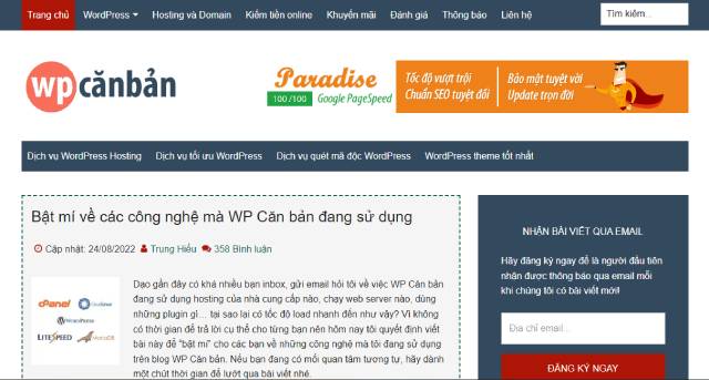 Trang blog hay về lập trình wordpress